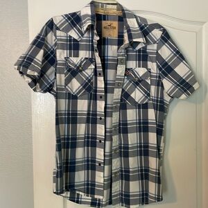 Hollister Pearl Snap Button Up